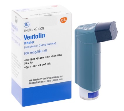 Hỗn dịch xịt Ventolin Inhaler 100mcg/liều